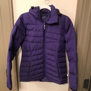 Bright purple Magellan puffer jacket